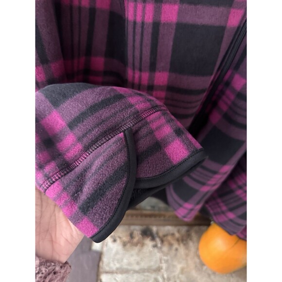 Catherins 3x fleece zipup hoodie Purple & Black - Picture 4 of 6